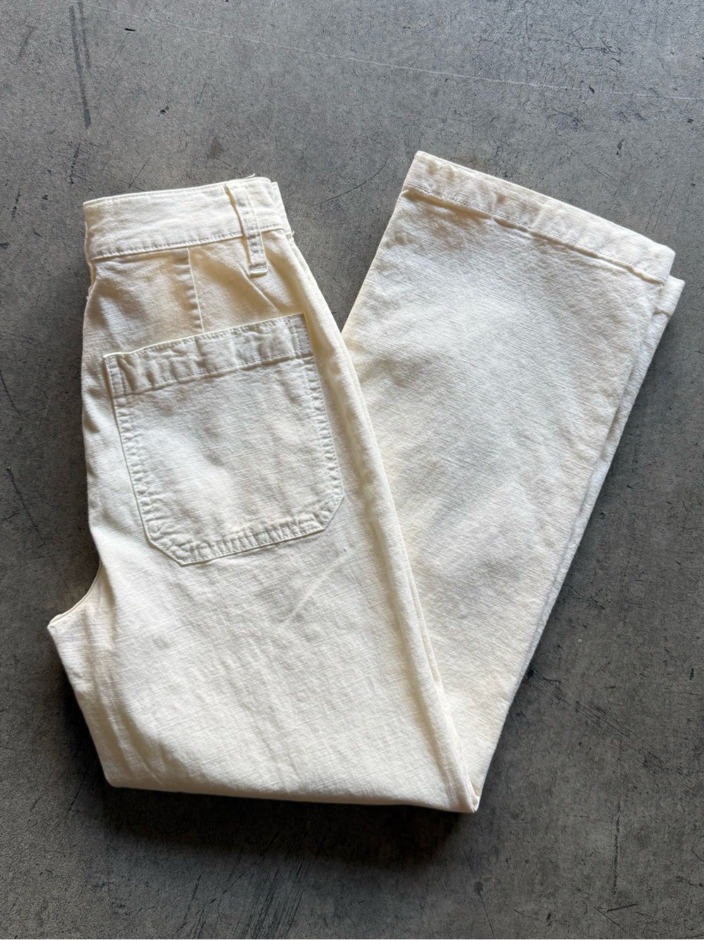 J. Crew White Slim Wide-Leg Jeans